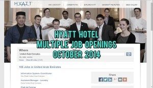 hyatt hotel jobs 2014