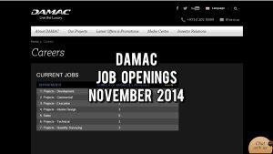 damac jobs november 2014