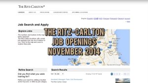 ritz carlton jobs november 2014
