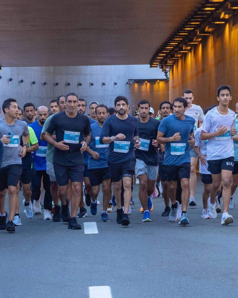 IN PHOTOS HH Sheikh Hamdan Leads 278 000 Participants In Dubai Run