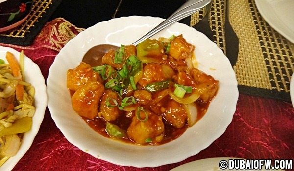 sweet and sour chicken noodle room dubai