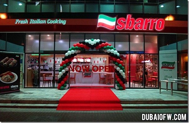 sbarro dubai