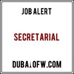 Secretarial jobs in dubai