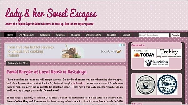 lady and her sweet escapes blog