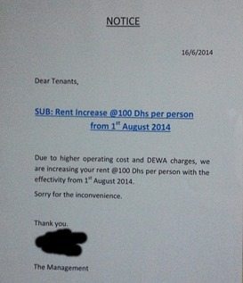 dubai rent increase