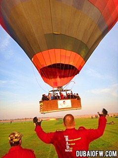 hot air balloon adventure dubai