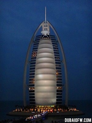 night shot burj al arab