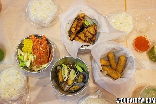 seafood in a bucket ansar karama