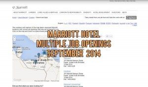 marriott hotel job september 2014