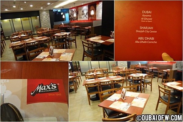 Max's Restaurant in Karama: Filipino Food in Dubai | Dubai OFW