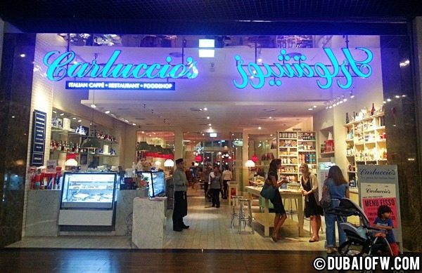 carluccio's dubai mall