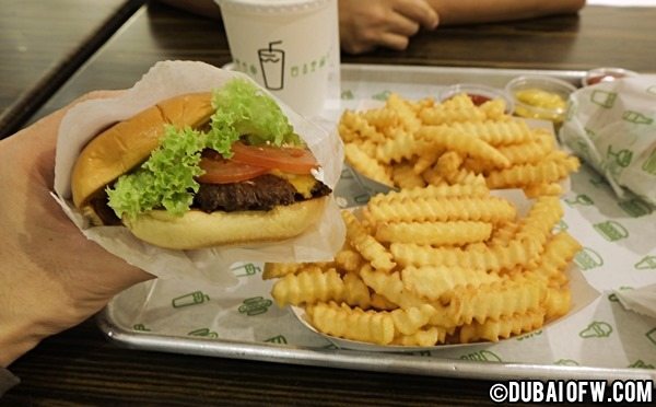 dubai mall shake shack restaurant