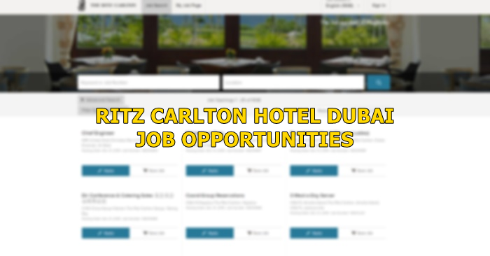 Ritz Carlton Hotel Jobs In Dubai 21 July Dubai Ofw