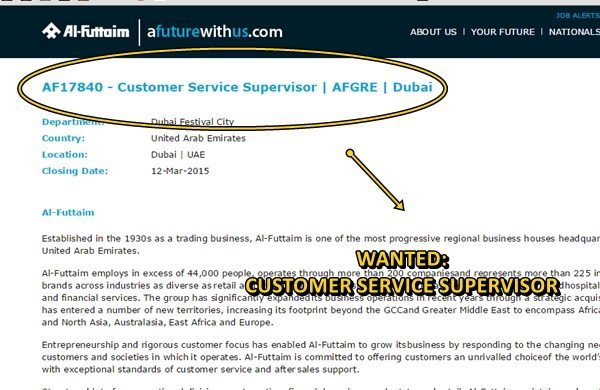 job-alert-customer-service-supervisor-by-al-futtaim-dubai-ofw