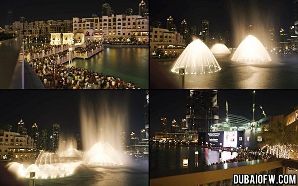 dubai water fountain show