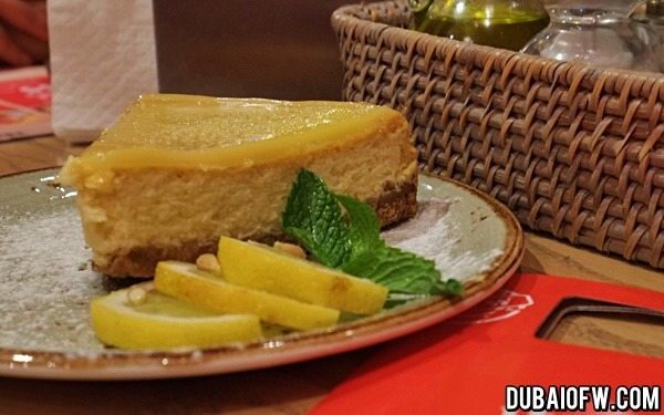 lemon baked cheesecake dubai