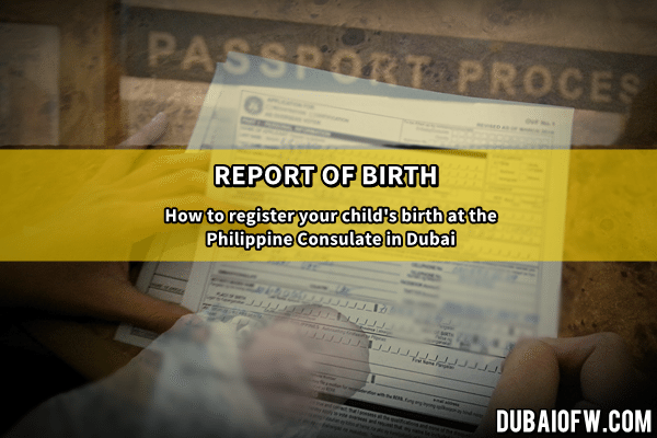 register child birth dubai