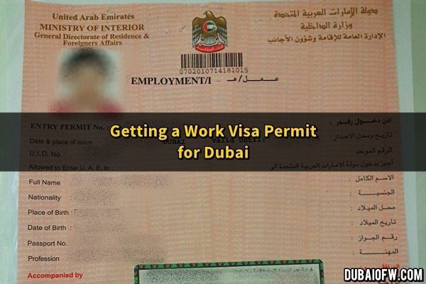 Getting A Work Visa Permit For Dubai Dubai OFW