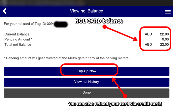 nol card top up smartphone