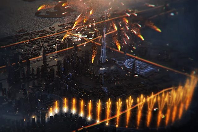 burj khalifa fireworks 2016 video