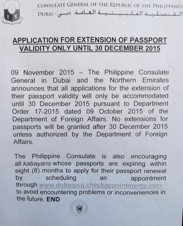 philippine passport validity extension