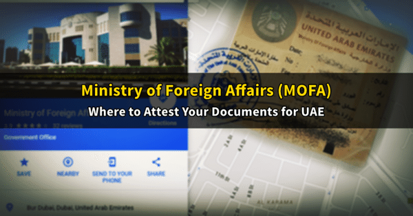 Where To Attest Documents Uae Ministry Of Foreign Affairs