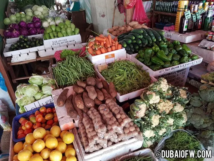 fresh vegetables at la trinidad benguet