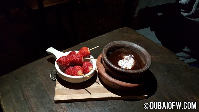 strawberry fondue