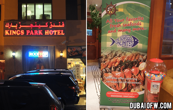 kings park hotel dubai seafood unlimited