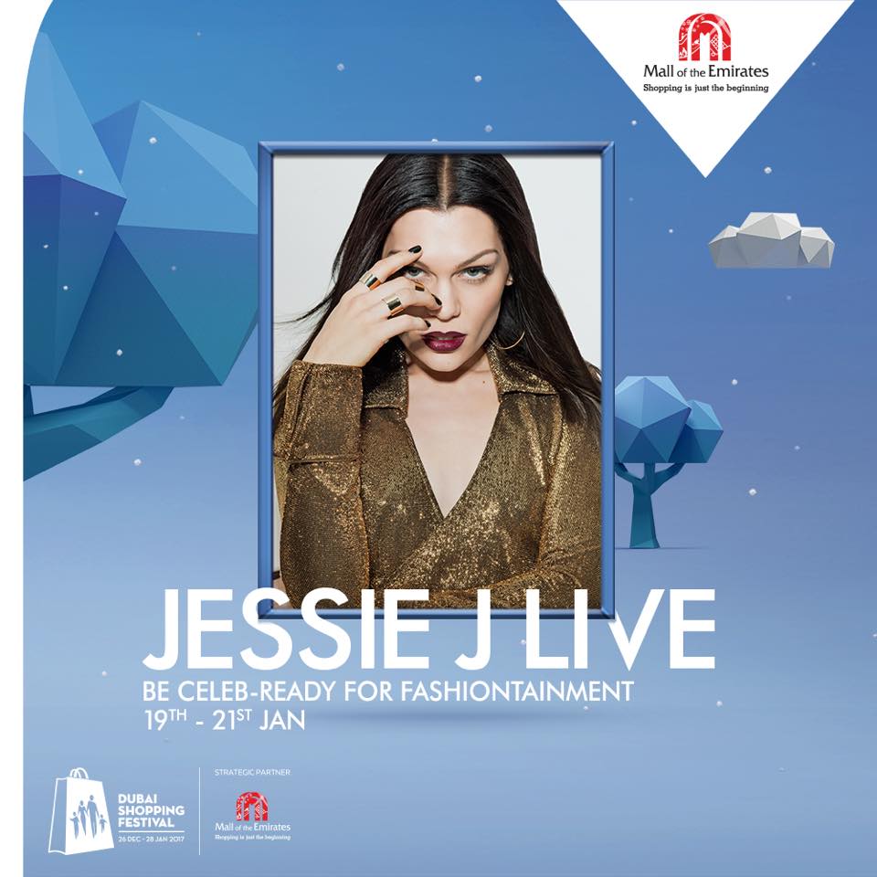 jessie j photo mall of the emirates