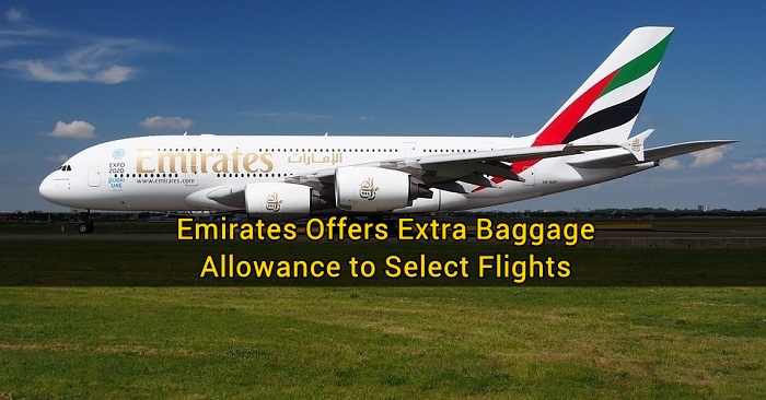 Emirates Offers Extra Baggage Allowance to Select Flights