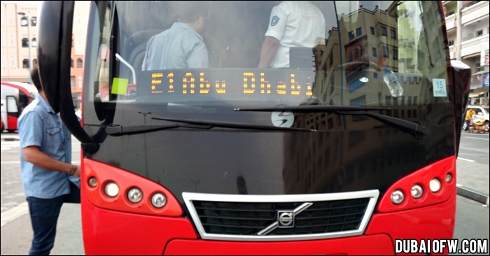 e1 bus in al ghubaiba