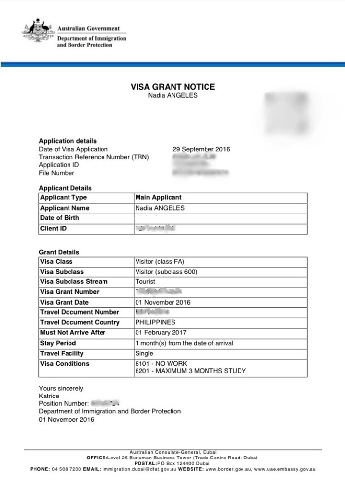 consulate sample invitation letter to visa in an to for Apply Dubai Visa How Australia Tourist