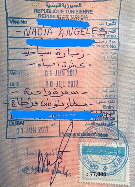 tunisia visa application dubai