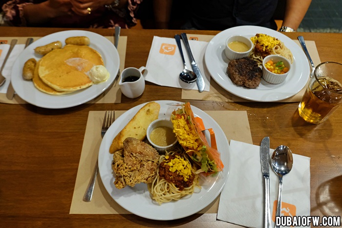 burjuman mall pancake house meals