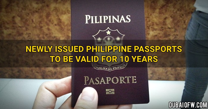 10 years passport validity philippines