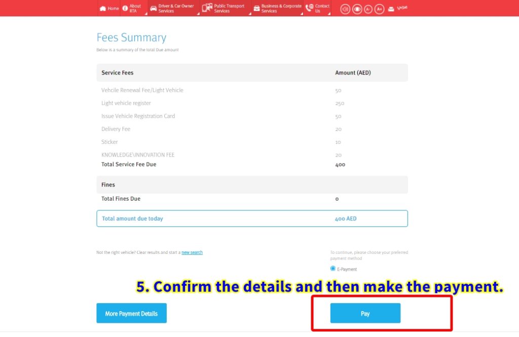 How to Renew RTA Vehicle License Online Dubai OFW