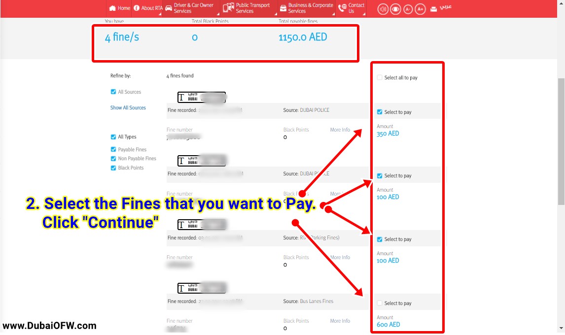 how to pay dubai traffic fines guide