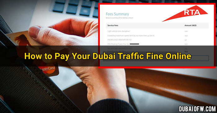 how to pay dubai traffic fines online RTA