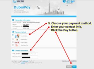 paying your dubai traffic fines online