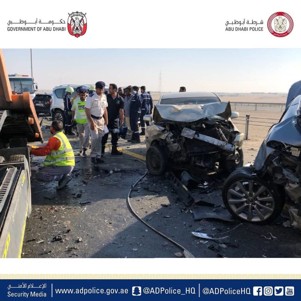 44 Vehicle Pileup, 22 People Injured in Car Crash in Abu Dhabi Dubai OFW