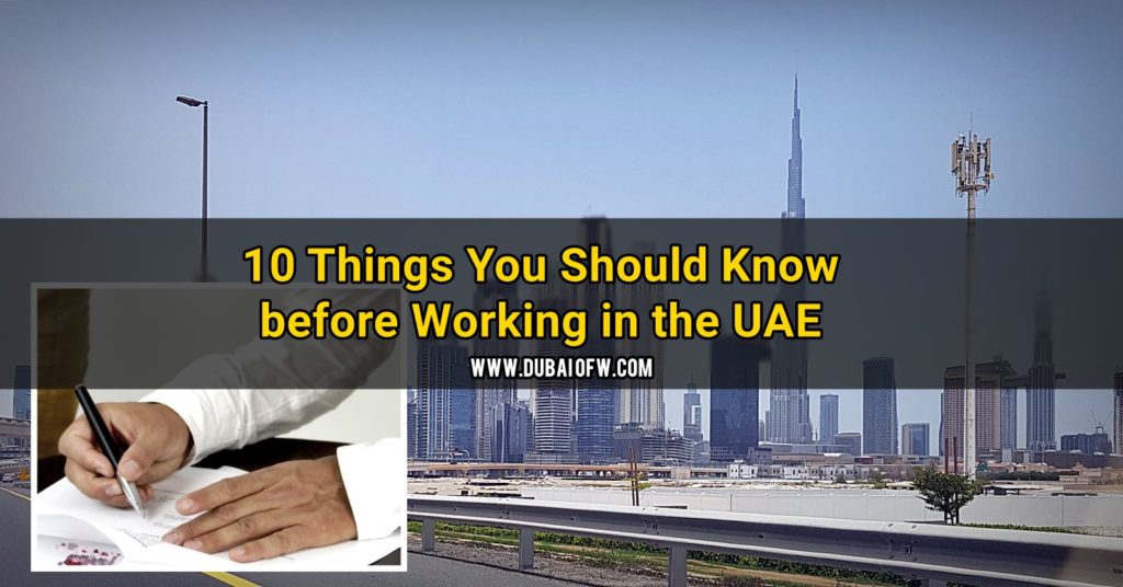 10 Things to Know when Getting a Job in the UAE | Dubai OFW