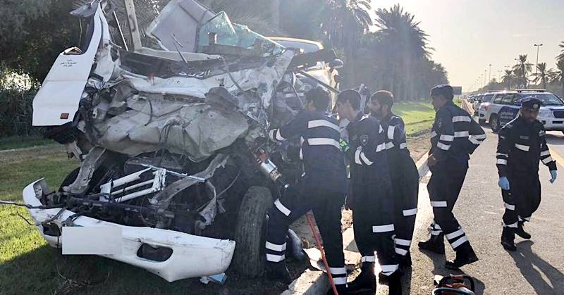 abu dhabi road accident