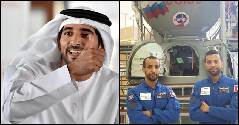 Shaikh Hamdan Extends Well Wishes to Two UAE Astronauts