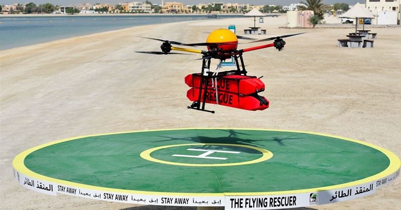 dubai flying rescuer drone 1