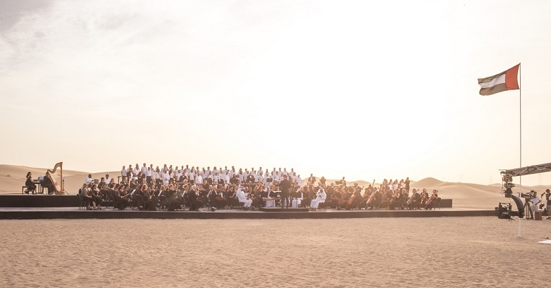 WATCH Multinational Orchestra Performs UAE Anthem in the Desert 3