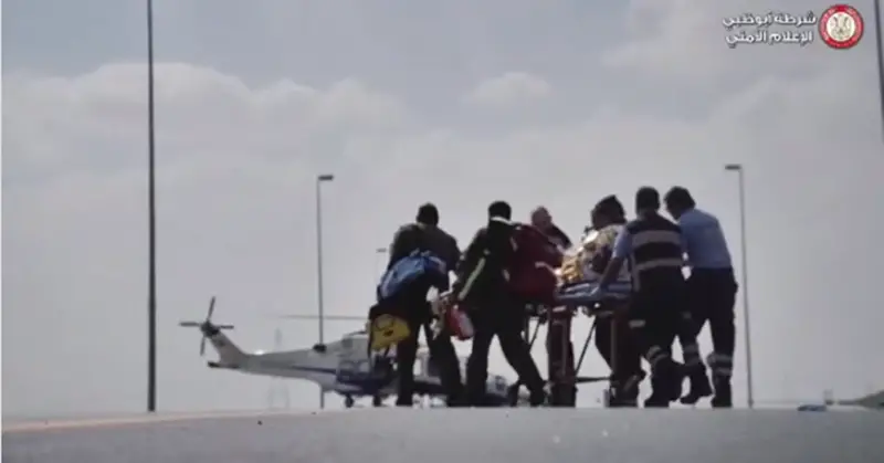 [WATCH] Man Airlifted After Major Collision on UAE Road