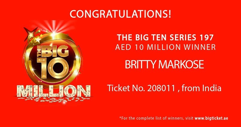 big ticket abu dhabi britty markose