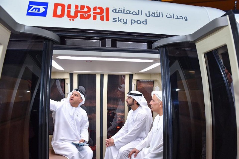 Crown Prince Hamdan Inspects Dubai's Sky Pods 2