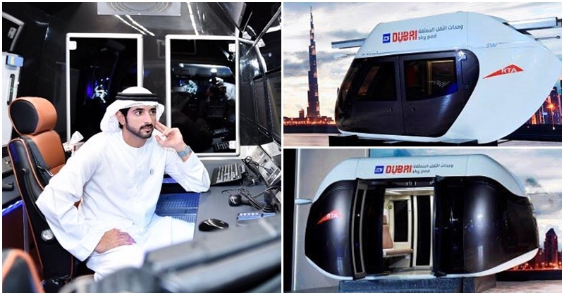 Crown Prince Hamdan Inspects Dubai's Sky Pods 5
